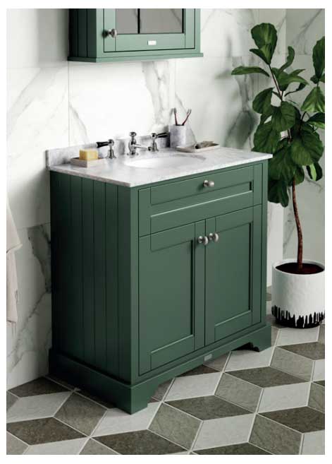 Hudson Reed lifestyle bathroom with Old London cabinet rangeimage