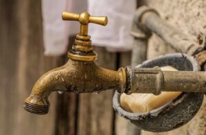 Water tap showing corrosion