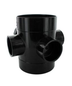 hunter-110mm-double-solvent-socket-access-pipe-black