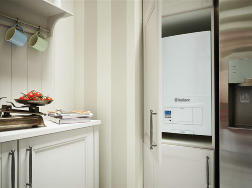 conventional-vaillant-boiler-in-kitchen-cupboard