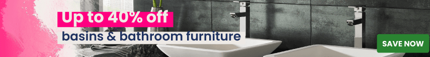 Basins & furniture up to 40% off