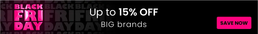 Up to 15% off BIG brands