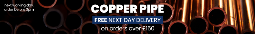 Copper pipe free next day delivery on orders over £150