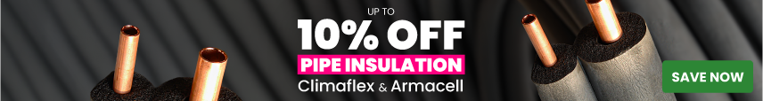 Up to 10% off pipe insulation